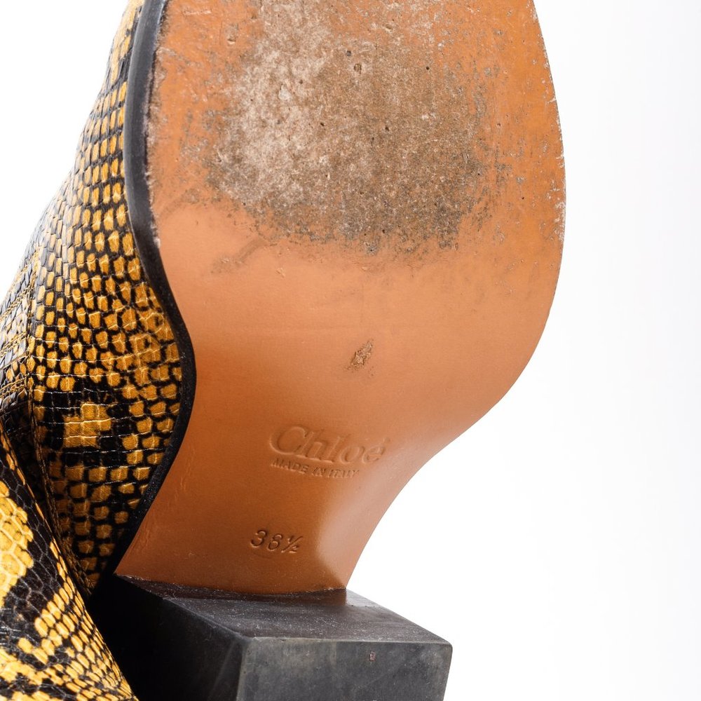 Chloé Rylee Short Python Boots - Picture 5 of 9